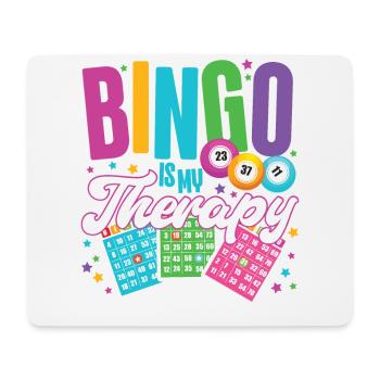 Bingo Player Bingo Is My Therapy - Mouse Pad (horizontal) - white - Front