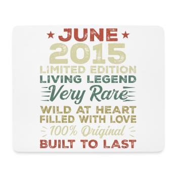 June 2015 Birthday June 2015 Gift June 2015 - Mouse Pad (horizontal) - white - Front