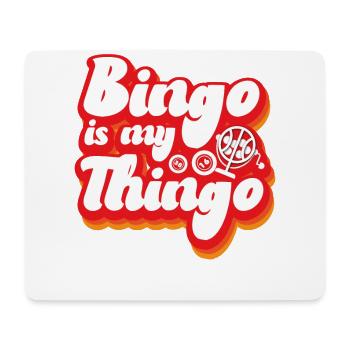 Joueur de bingo jeu de mots Bingo Is My - Tapis de souris (format paysage) - blanc - Devant