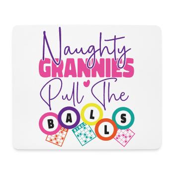 Joueur de bingo Mamie coquine - Tapis de souris (format paysage) - blanc - Devant