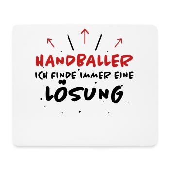 Handball Spruch Sport Lustiges Handballer Geschenk - Mousepad (Querformat) - Weiß - Vorne