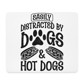 Hot Dog Chien adulte facilement - Tapis de souris (format paysage) - blanc - Devant