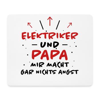 Elektriker Spruch Job Lustiges Elektriker Geschenk - Mousepad (Querformat) - Weiß - Vorne
