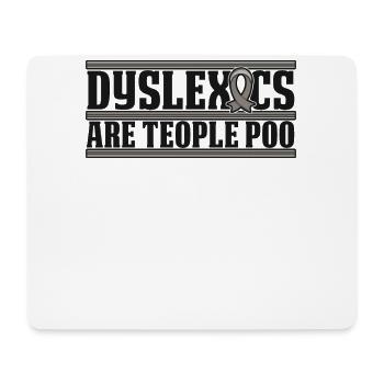 Legastheniker sind Teople Poo Legasthenie Apraxie - Mousepad (Querformat) - Weiß - Vorne
