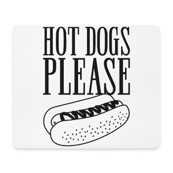 Hot Dog Hot-dogs pour adultes s’il vous plaît - Tapis de souris (format paysage) - blanc - Devant