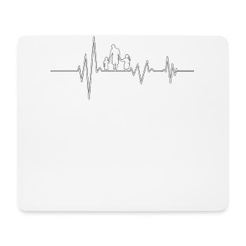 Heartbeat Family - Mouse Pad (horizontal) - white - Front