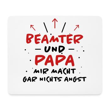 Beamter Spruch Verbeamtung Büro Beamten Geschenk - Mousepad (Querformat) - Weiß - Vorne