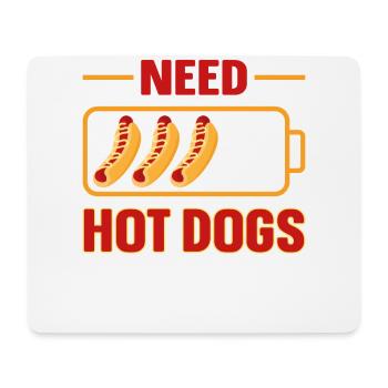 Hot Dog Adult Battery Need Hot - Mouse Pad (horizontal) - white - Front