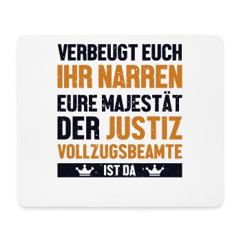 Verbeugt Euch Ihr Narren Officier de police - Tapis de souris (format paysage) - blanc - Devant