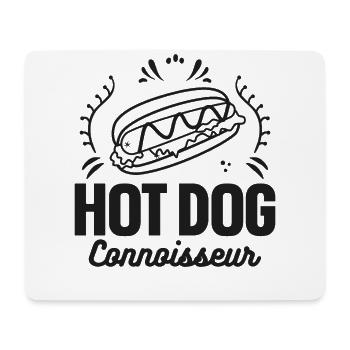 Hot Dog Adult Hot Dog Connoisseur - Mousepad (Querformat) - Weiß - Vorne
