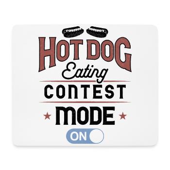 Hot Dog Adult Hot Dog Eating - Mousepad (Querformat) - Weiß - Vorne