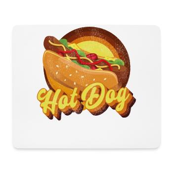 Hot Dog Adult Retro Vintage Hot - Mousepad (Querformat) - Weiß - Vorne