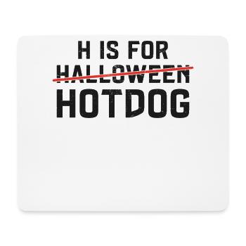 Hot Dog Adult Halloween H est pour - Tapis de souris (format paysage) - blanc - Devant