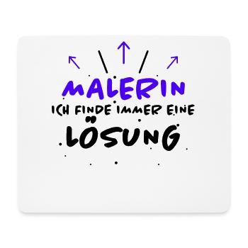 Malerin Spruch Malermeister Beruf Malerin Geschenk - Mousepad (Querformat) - Weiß - Vorne