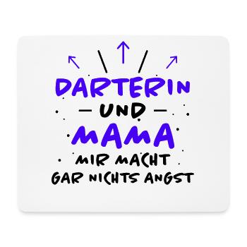 Darterin Spruch Dartspielerin Darterin Geschenk - Mousepad (Querformat) - Weiß - Vorne