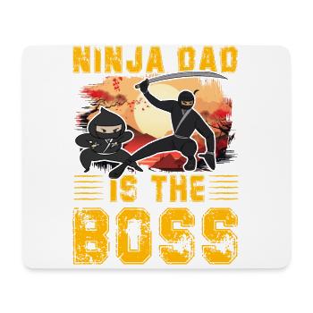 Ninja Dad is the chief - Mouse Pad (horizontal) - white - Front