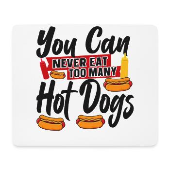 Hot Dog Adult que vous ne pouvez jamais manger - Tapis de souris (format paysage) - blanc - Devant