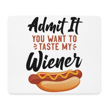 Hot Dog Adult Humor Pun Naughty - Mousepad (Querformat) - Weiß - Vorne