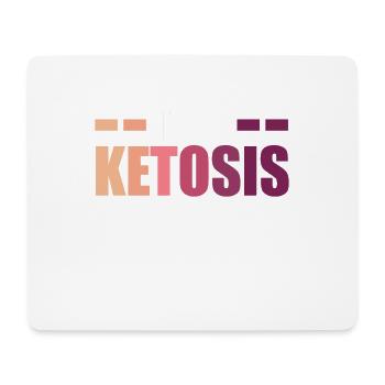 Unfortunately I can't, I'm in ketosis. - Mouse Pad (horizontal) - white - Front