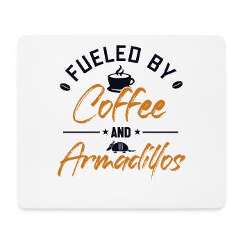 Fueled by Coffee and Armadillos Pink Fairy Lover - Mouse Pad (horizontal) - white - Front