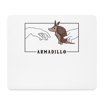 Michelangelo Creation of Adam Armadillo Pink - Mouse Pad (horizontal) - white - Front