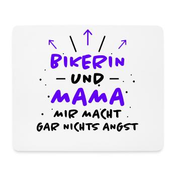 Bikerin Spruch Biker Lustiges Bikerin Geschenk - Mousepad (Querformat) - Weiß - Vorne