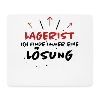 Lagerist Spruch Logistik Lustige Lagerist Geschenk - Mousepad (Querformat) - Weiß - Vorne