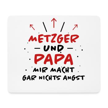Metzger Spruch Fleischer Lustiges Metzger Geschenk - Mousepad (Querformat) - Weiß - Vorne
