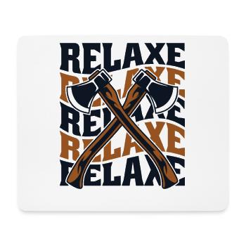 Relax Axe Throwing Game Competition Professional - Mouse Pad (horizontal) - white - Front