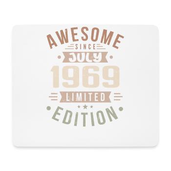 Anniversaire de juillet 1969 Cadeau d’anniversaire de juillet 1969 - Tapis de souris (format paysage) - blanc - Devant