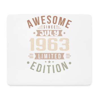 July 1963 Birthday July 1963 Birthday Gift - Mouse Pad (horizontal) - white - Front