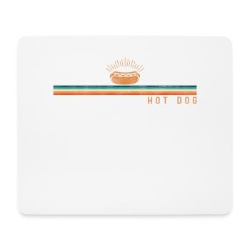 Hot Dog Adult Retro Vintage Hot - Mousepad (Querformat) - Weiß - Vorne