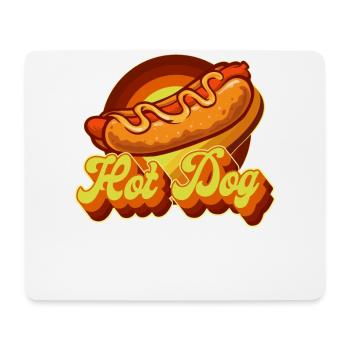 Hot Dog Adult Retro Vintage Hot - Mousepad (Querformat) - Weiß - Vorne