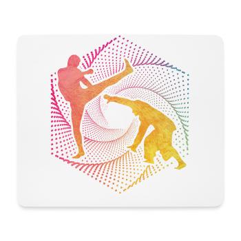 Capoeira - Tapis de souris (format paysage) - blanc - Devant