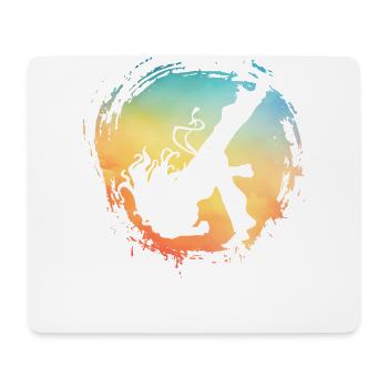 Capoeira - Tapis de souris (format paysage) - blanc - Devant