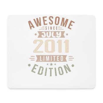 Juli 2011 Geburtstag Juli 2011 Geburtstagsgeschenk - Mousepad (Querformat) - Weiß - Vorne