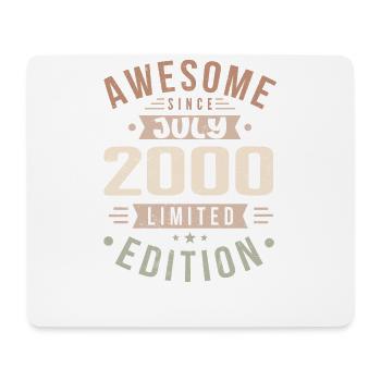 Juli 2000 Geburtstag Juli 2000 Geburtstagsgeschenk - Mousepad (Querformat) - Weiß - Vorne