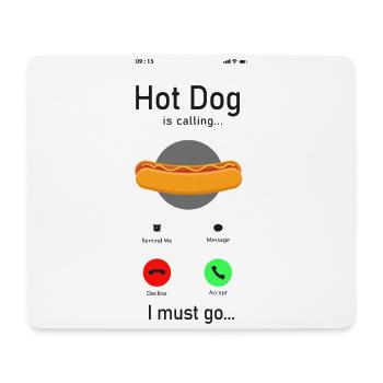 Hot Dog Adult Phone Display Hot - Mousepad (Querformat) - Weiß - Vorne