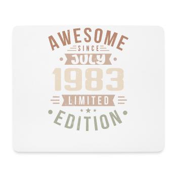 July 1983 Birthday July 1983 Birthday Gift - Mouse Pad (horizontal) - white - Front