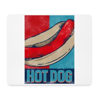 Hot Dog Adult Retro Vintage Hot - Mousepad (Querformat) - Weiß - Vorne