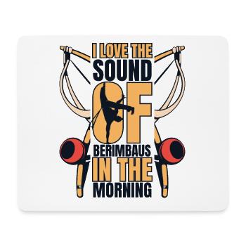 Ich liebe den Klang von Berimbaus Ginga Capoeirista - Mousepad (Querformat) - Weiß - Vorne