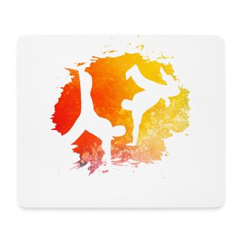 Capoeira - Tapis de souris (format paysage) - blanc - Devant