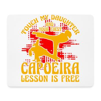 Touch my Daughter und deine erste Capoeira-Lektion - Mousepad (Querformat) - Weiß - Vorne