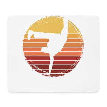 Capoeira - Tapis de souris (format paysage) - blanc - Devant