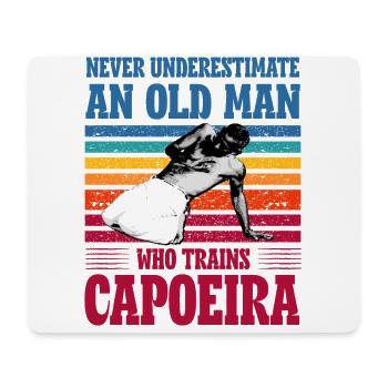 Unterschätzen Sie niemals einen alten Mann, der Capoeira trainiert - Mousepad (Querformat) - Weiß - Vorne
