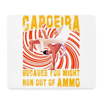 Capoeira, weil dir die Munition ausgehen könnte - Mousepad (Querformat) - Weiß - Vorne