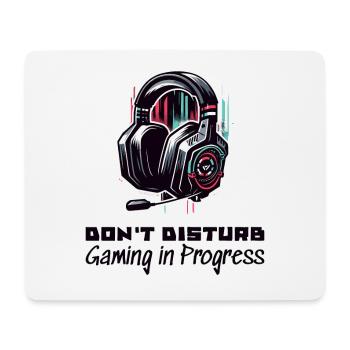 Chemise gamer Ne dérangez pas les jeux en cours - Tapis de souris (format paysage) - blanc - Devant