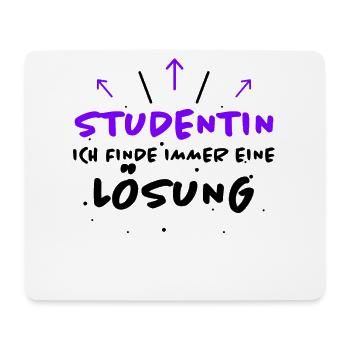 Studentin Spruch Universität Studentin Geschenk - Mousepad (Querformat) - Weiß - Vorne