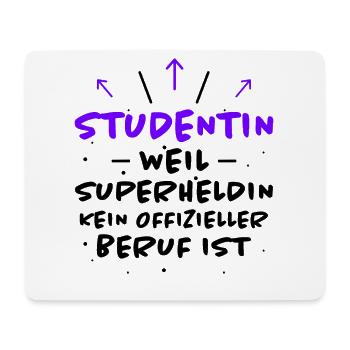 Studentin Spruch Universität Studentin Geschenk - Mousepad (Querformat) - Weiß - Vorne