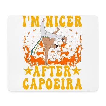 Je suis plus sympa après la Capoeira - Tapis de souris (format paysage) - blanc - Devant